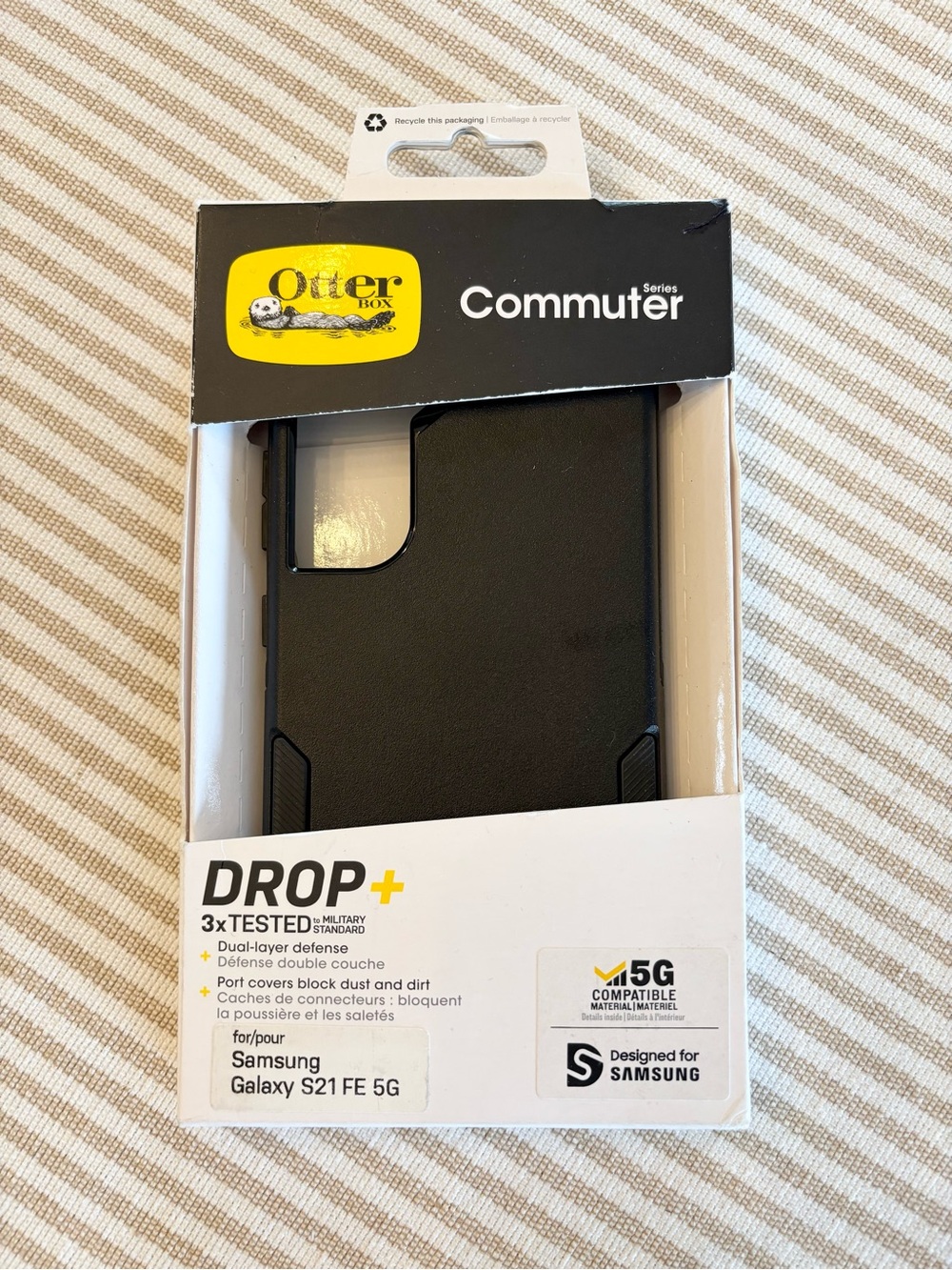 OtterBox Commuter Series Black Protective Case for Samsung Galaxy S21 FE 5G